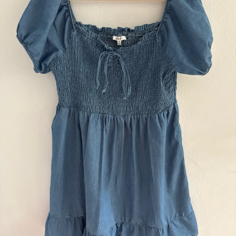 Blue Smocked Dress
